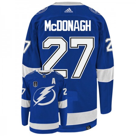 Tampa Bay Lightning Hockeydrakt Ryan McDonagh 27 Stanley Cup 2022 Blå Adidas Authentic - Herre